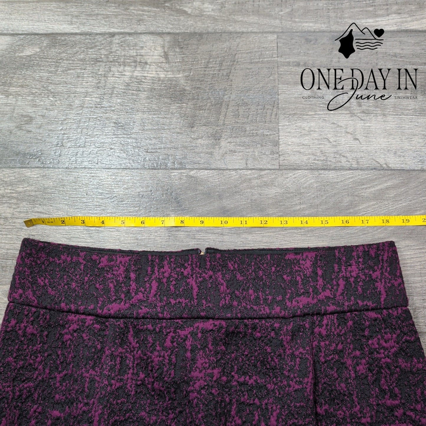 Christian Siriano Lane Bryant Pencil Skirt Purple Black Jacquard NWT Size 18