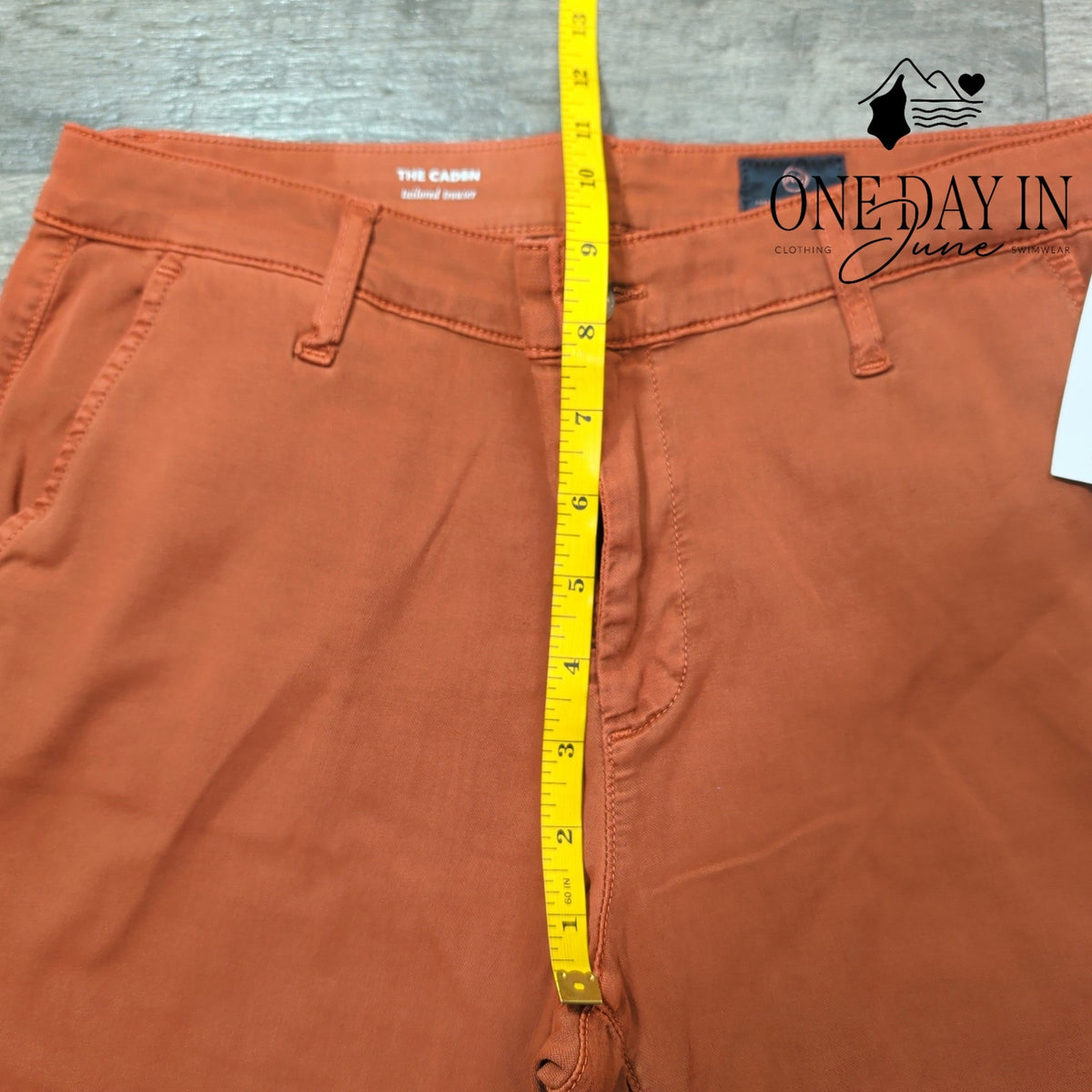 AG Adriano Goldschmied The Caden Tailored Trouser Pants Rust Orange NWT Size 4