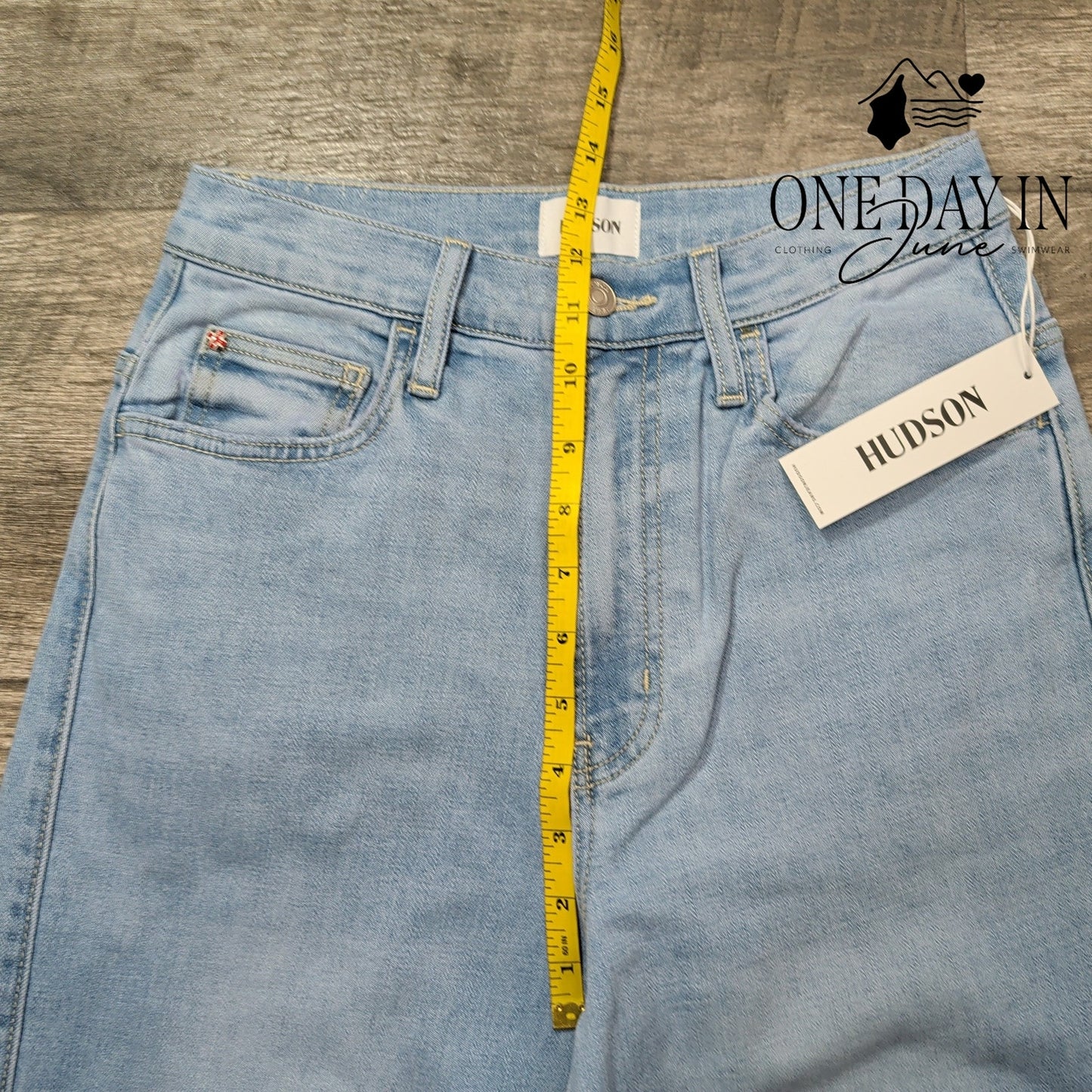 Hudson Jamie High Waist Wide Leg Jeans Light Wash NWT Size 0 (25)
