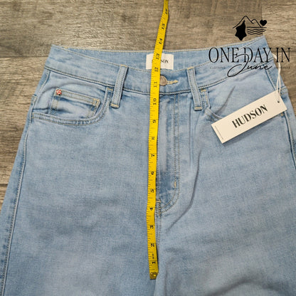 Hudson Jamie High Waist Wide Leg Jeans Light Wash NWT Size 0 (25)