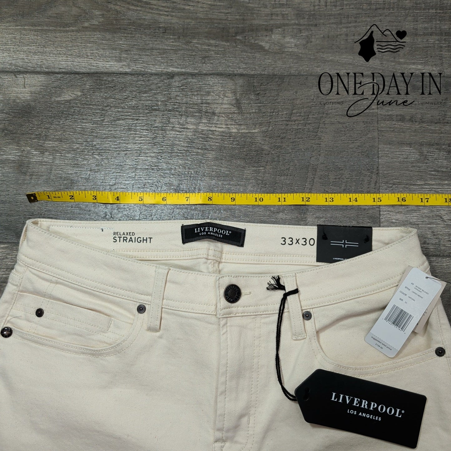 Liverpool The Relaxed Straight Jeans Size 33X30