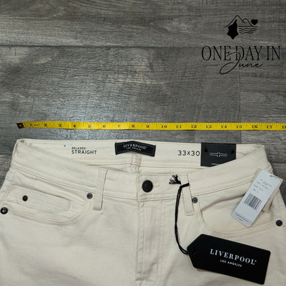 Liverpool The Relaxed Straight Jeans Size 33X30