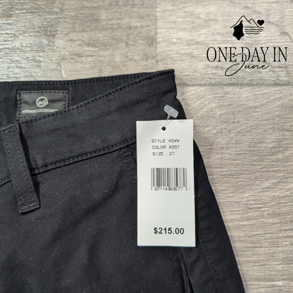 AG Adriano Goldschmied The Layla Cropped Flare Trouser Black NWT Size 4 (27)