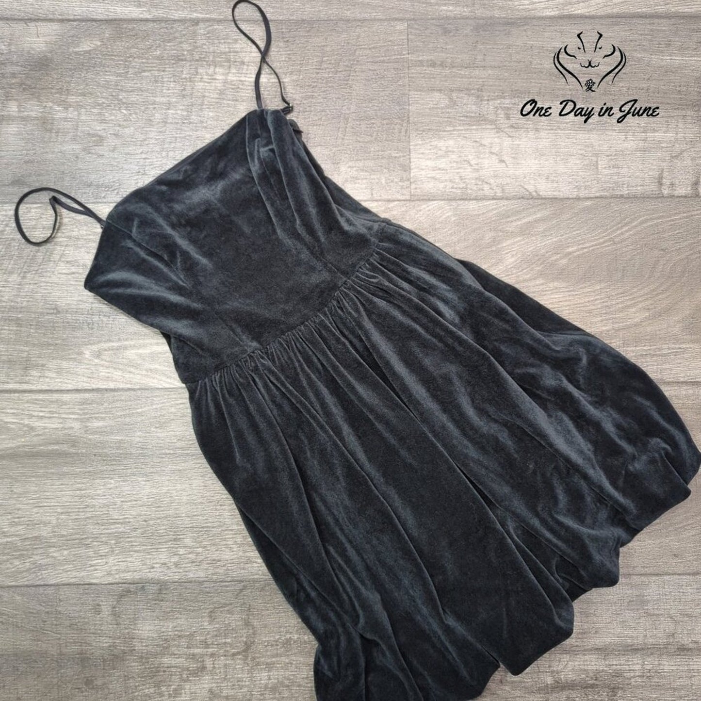 Abercrombie & Fitch Spaghetti Strap Velour Mini Dress Size XS