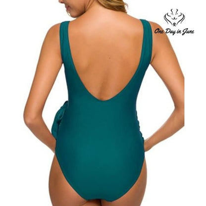 Tempotrek Tie Front Maternity One Piece Swimsuit Size M