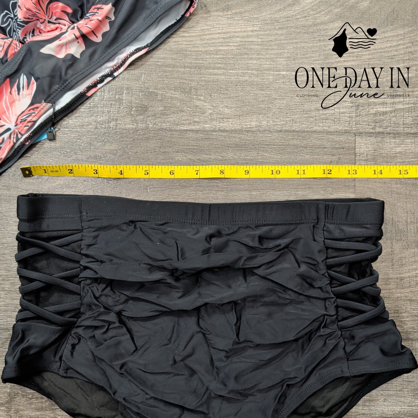 Yonique Plus Size High Waist Bikini Swimsuit Size 12W