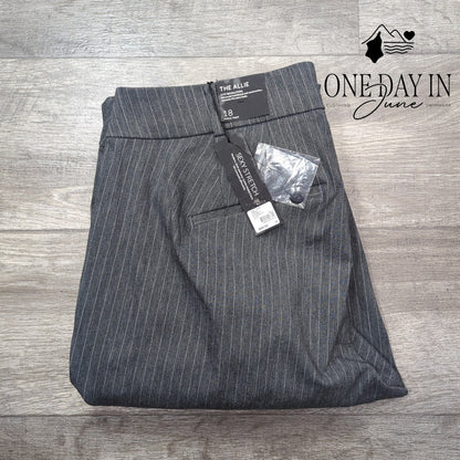 Lane Bryant The Allie Pin Striped Ankle Pants Size 18