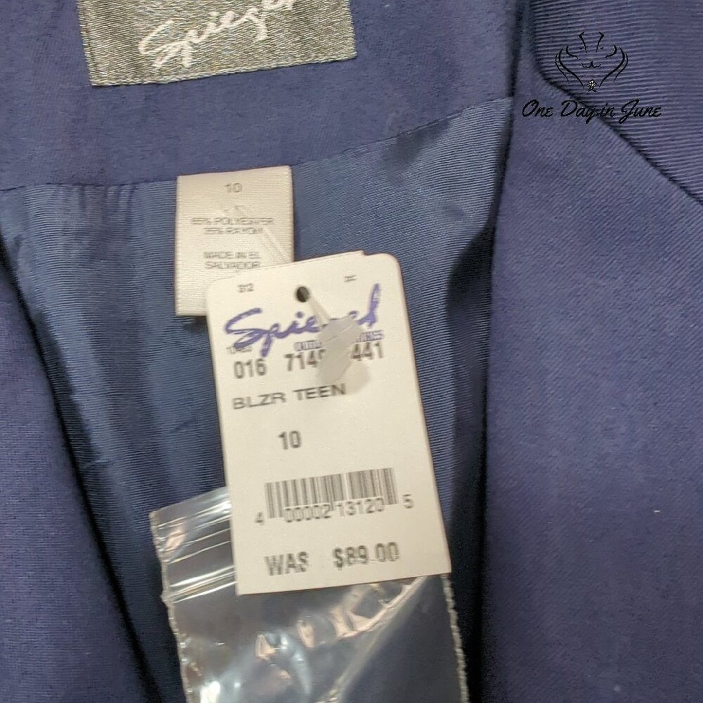 Spiegel One Button Blazer Size 10