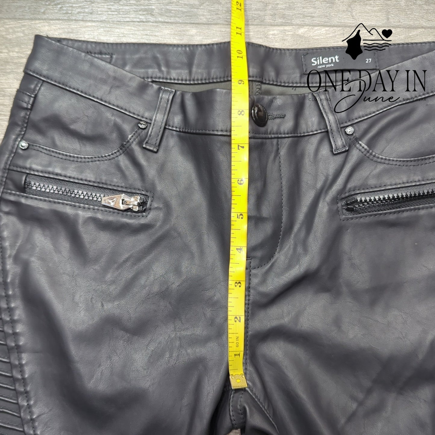 Silent Faux Leather Skinny Ankle Pants Size 27 (4)