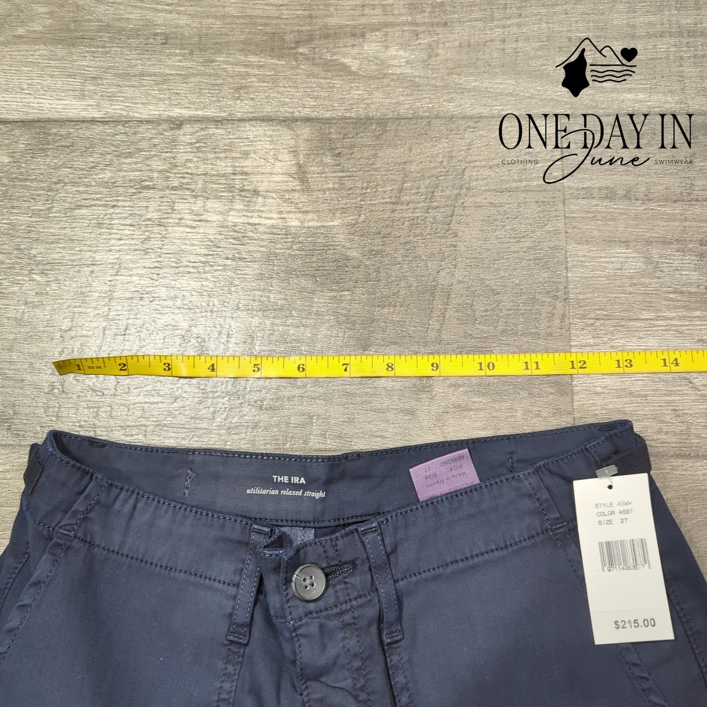 AG Adriano Goldschmied The Utilitarian Relaxed Straight Leg Jeans Size 27 (4)
