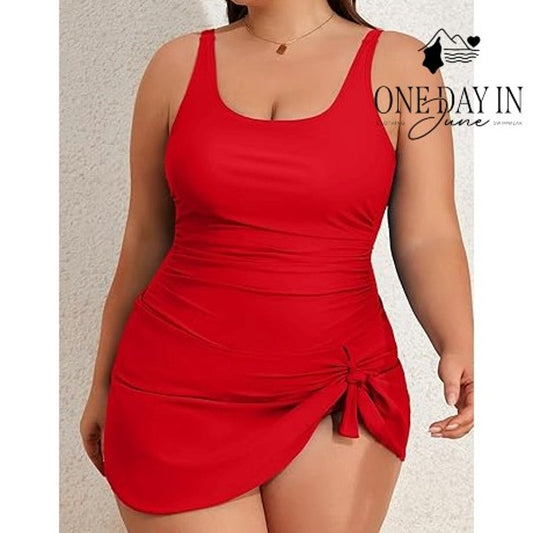 Eomenie Swimdress One Piece Swimsuit Size XL