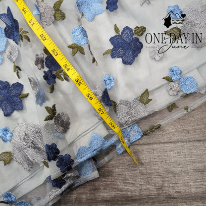 David's Bridal Floral Layered Mesh Sweetheart Maxi Dress Size 8