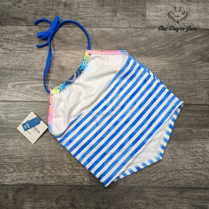 Arizona Jean Co. Girl's Halter Tankini Top Swimsuit Size 18.5+