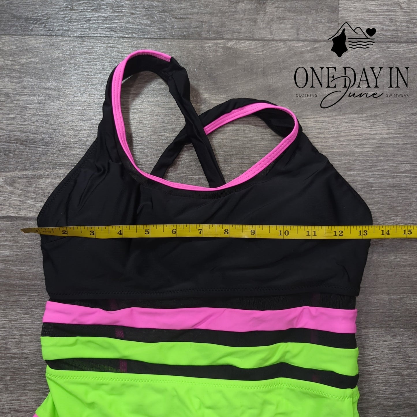 Aleumdr Tie Back One Piece Swimsuit Size S