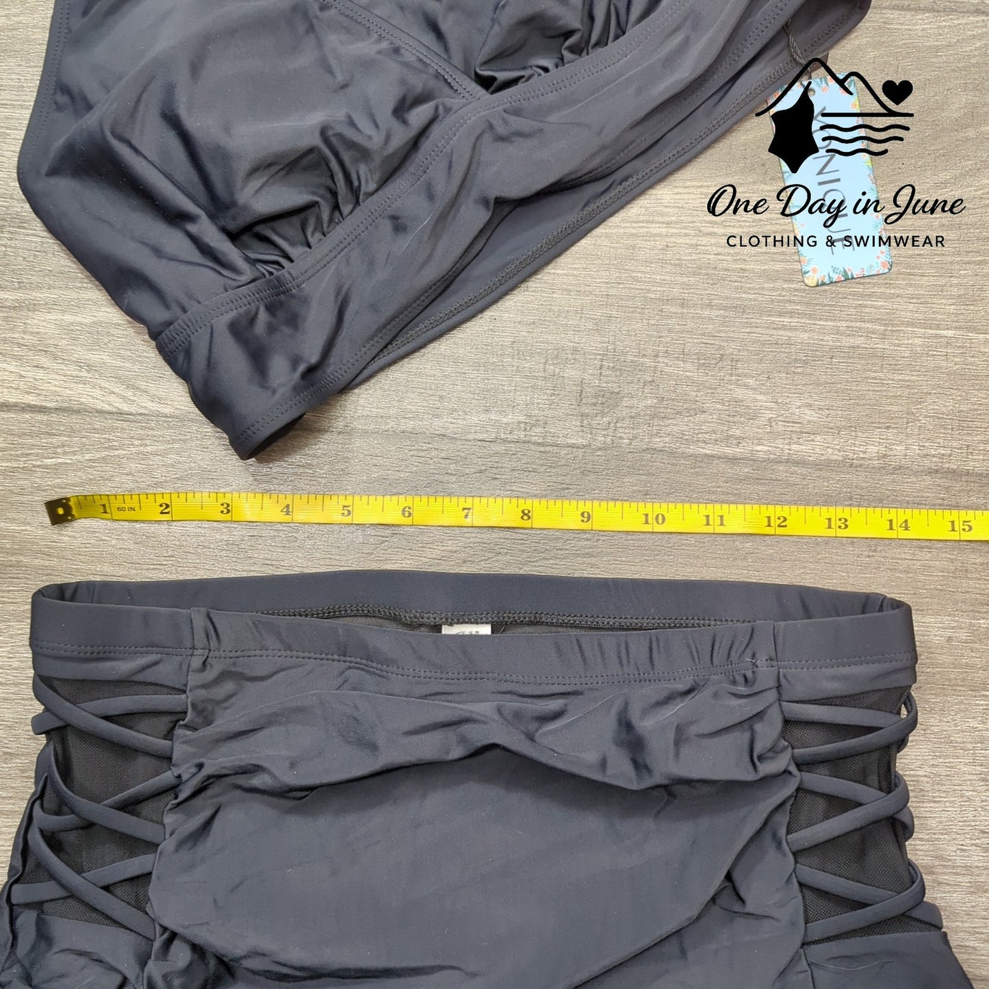 Yonique Plus Size High Waist Bikini Swimsuit Size 12W