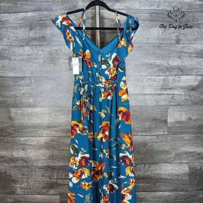 ByxBy Ruffle Shoulder Lined Mini Dress Size XS