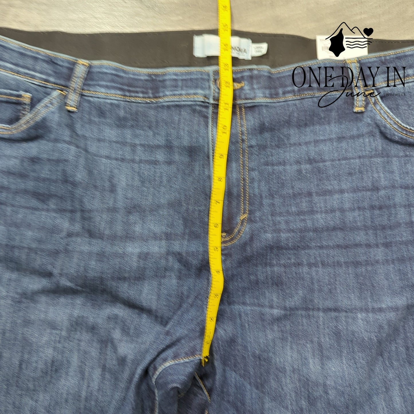 Sonoma Plus Size Distressed Skinny Jeans Size 28W