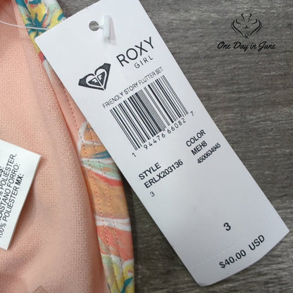 Roxy Friendly Story Flutter Bikini Swimsuit Size 3