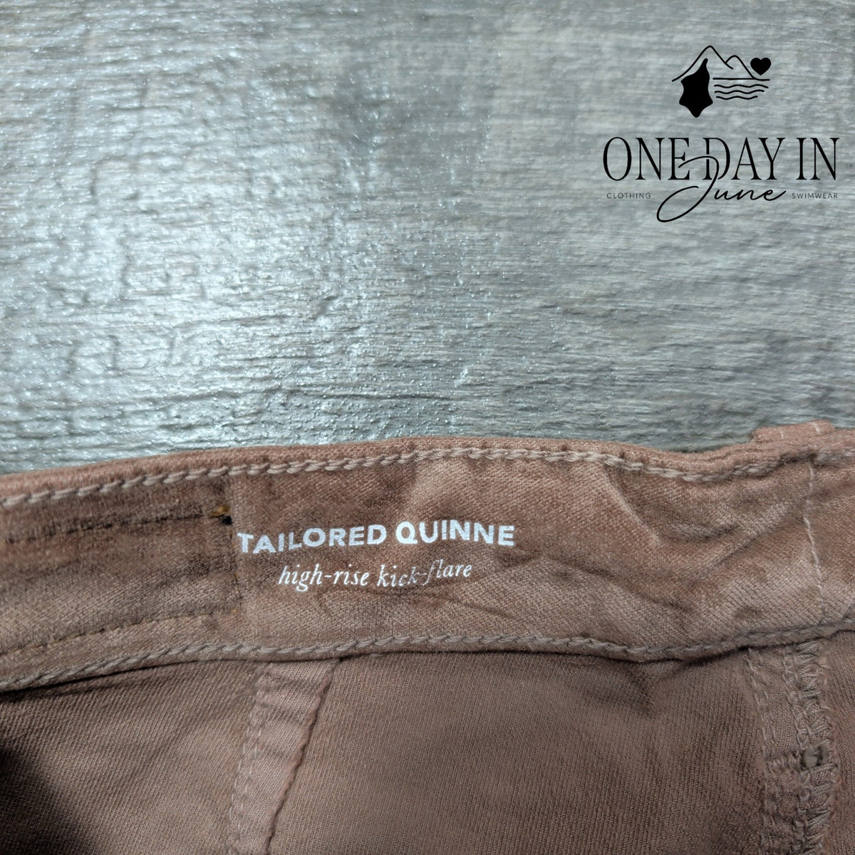 AG Adriano Goldschmied Tailored Quinne High Rise Flare Velvet Pants NWT Size 4