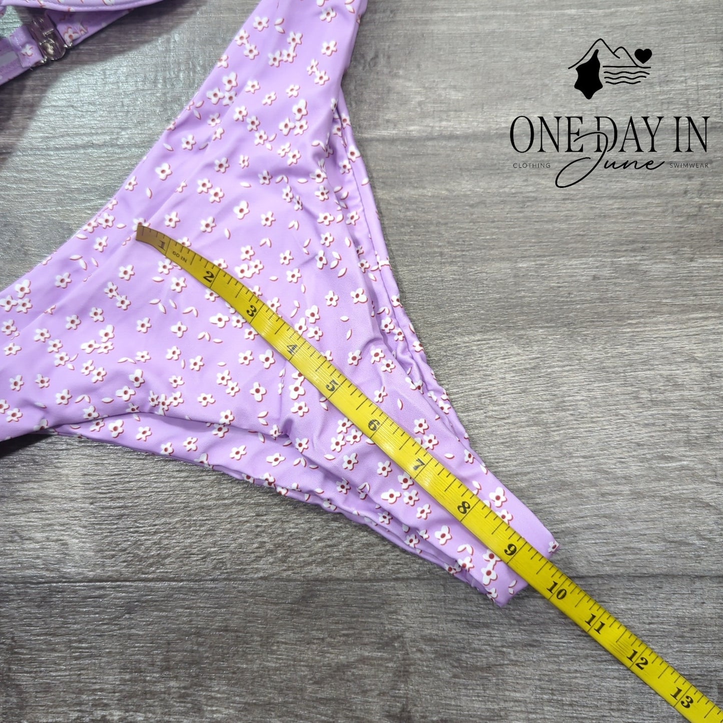 Aleumdr V Wire Thong Bikini Swimsuit Size M