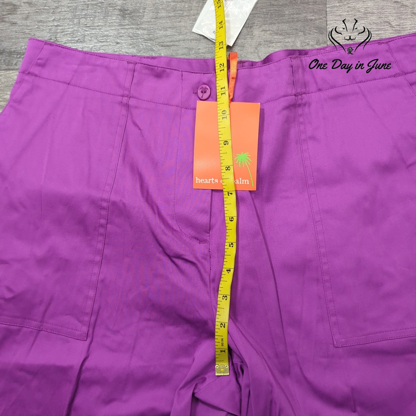 Hearts of Palm Proportioned Short Capri Pants Size 14