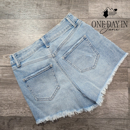Sincerely Jules High Rise Denim Shorts Size 0