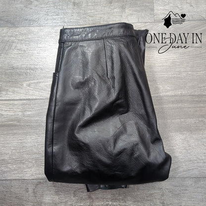 Wilsons Straight Leg Leather Pants Size 4