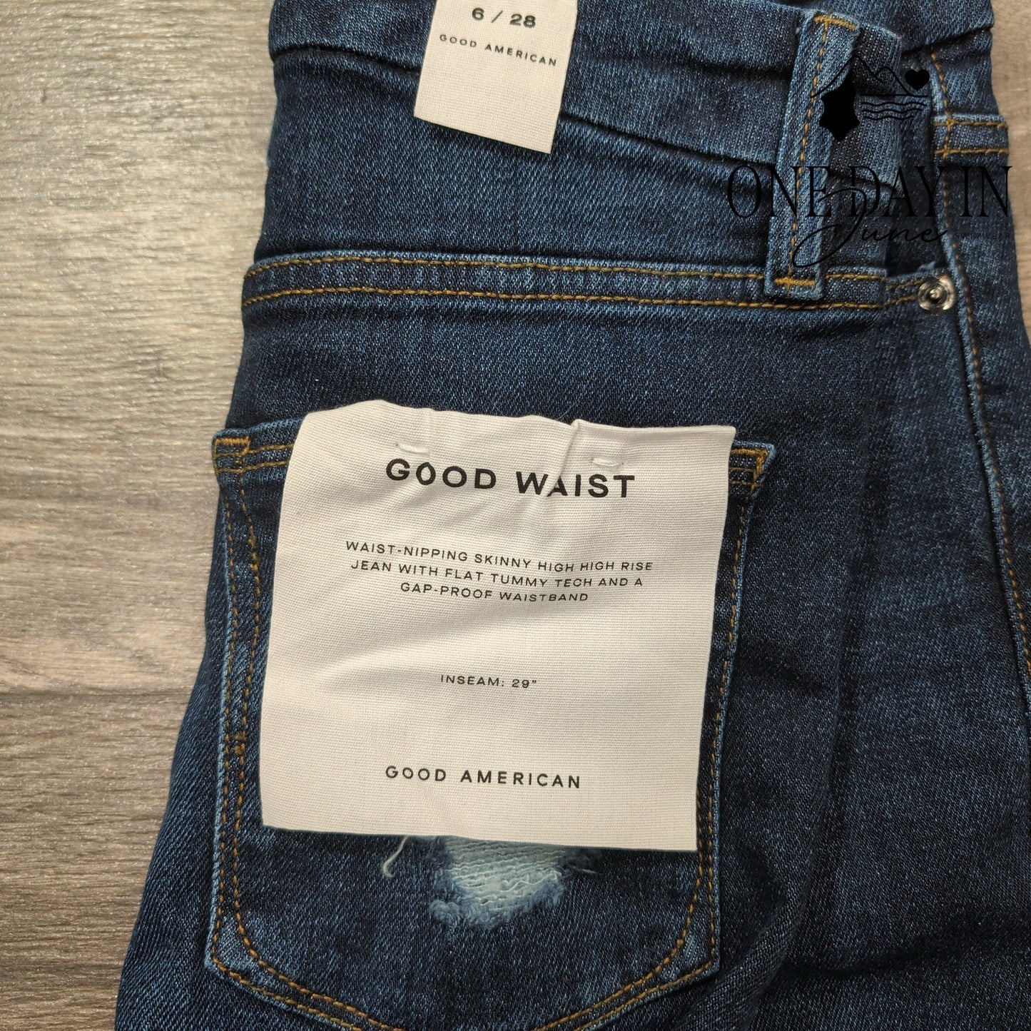 Good American Good Waist Skinny High Rise Jeans Size 6 (28)