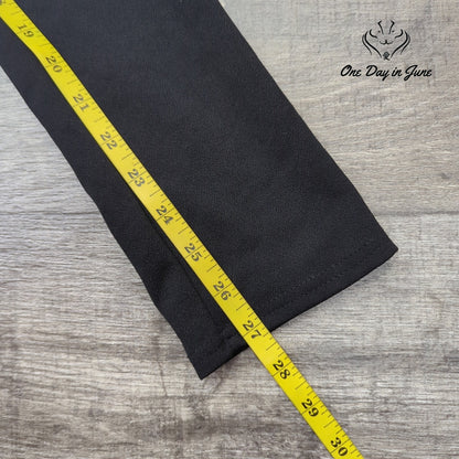 Prettylittlething Zip Front High Rise Skinny Trouser Pants Black NWT Size 4