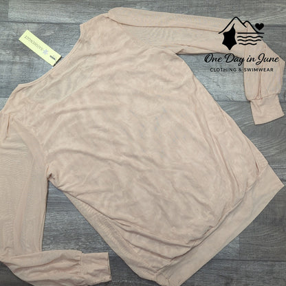 Baishenggt Long Sleeve Mesh Top Size L