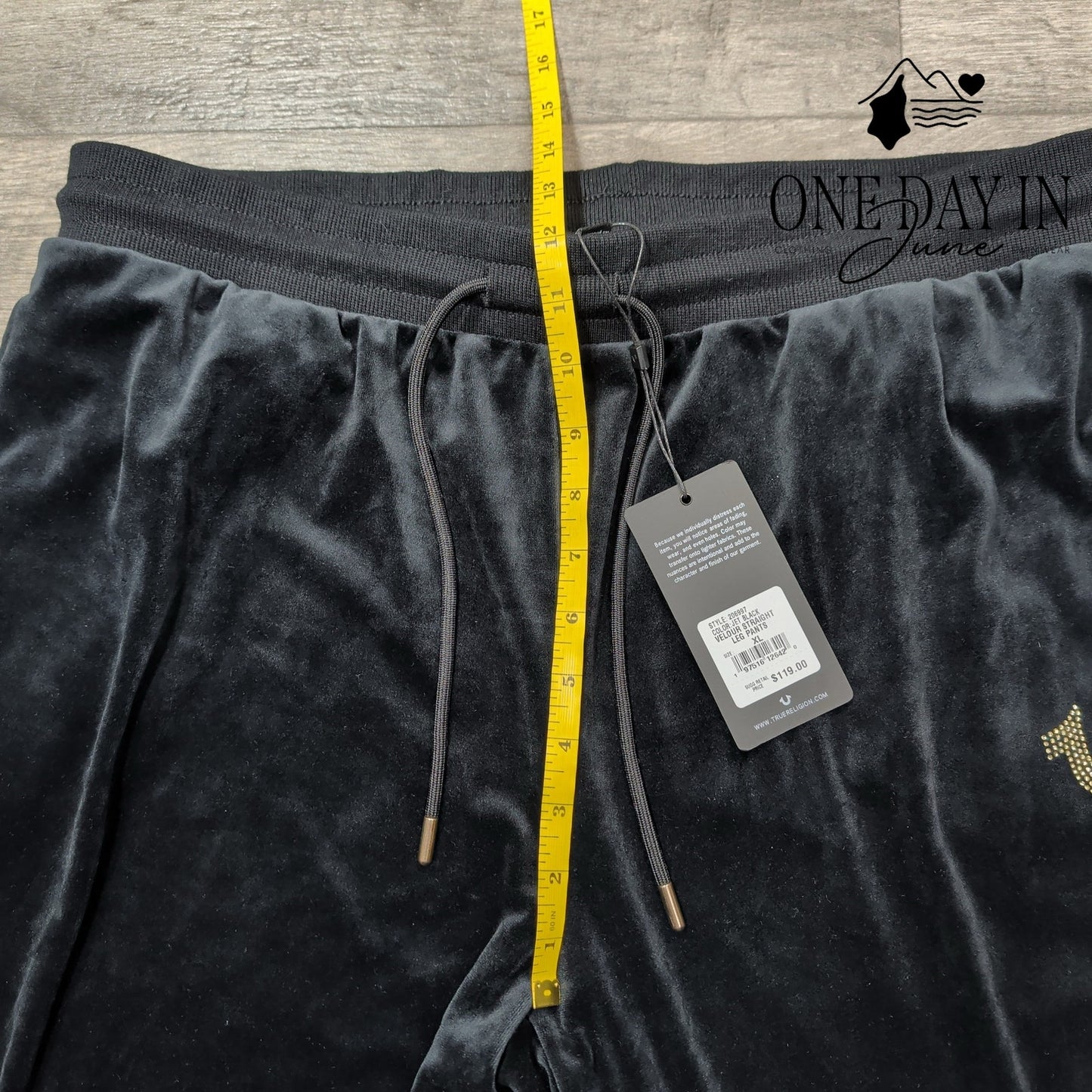 True Religion Velvateen Drawstring Sweatpants Size XL