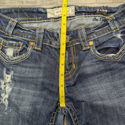 Mek Denim Oaxaca Low Rise Slim Boot Size 27/34 Long (4 Long)