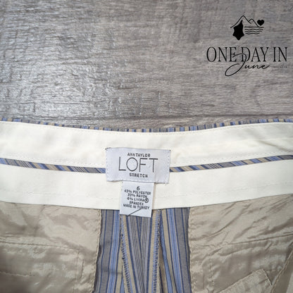 Loft Straight Leg Crop Pants Size 6