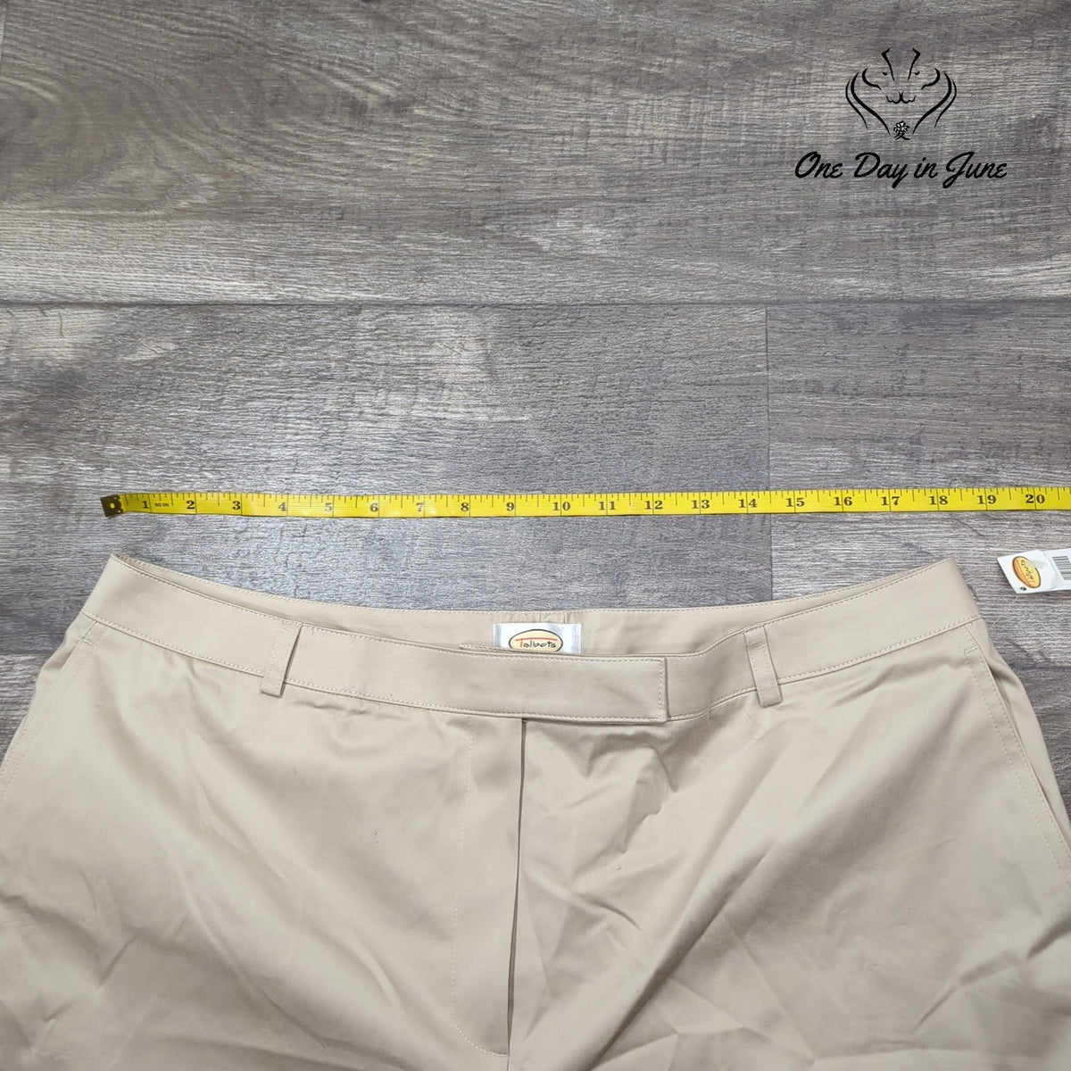 Talbots Flat Front Straight Leg Dress Pants Beige Tan NWT $98 Size 18
