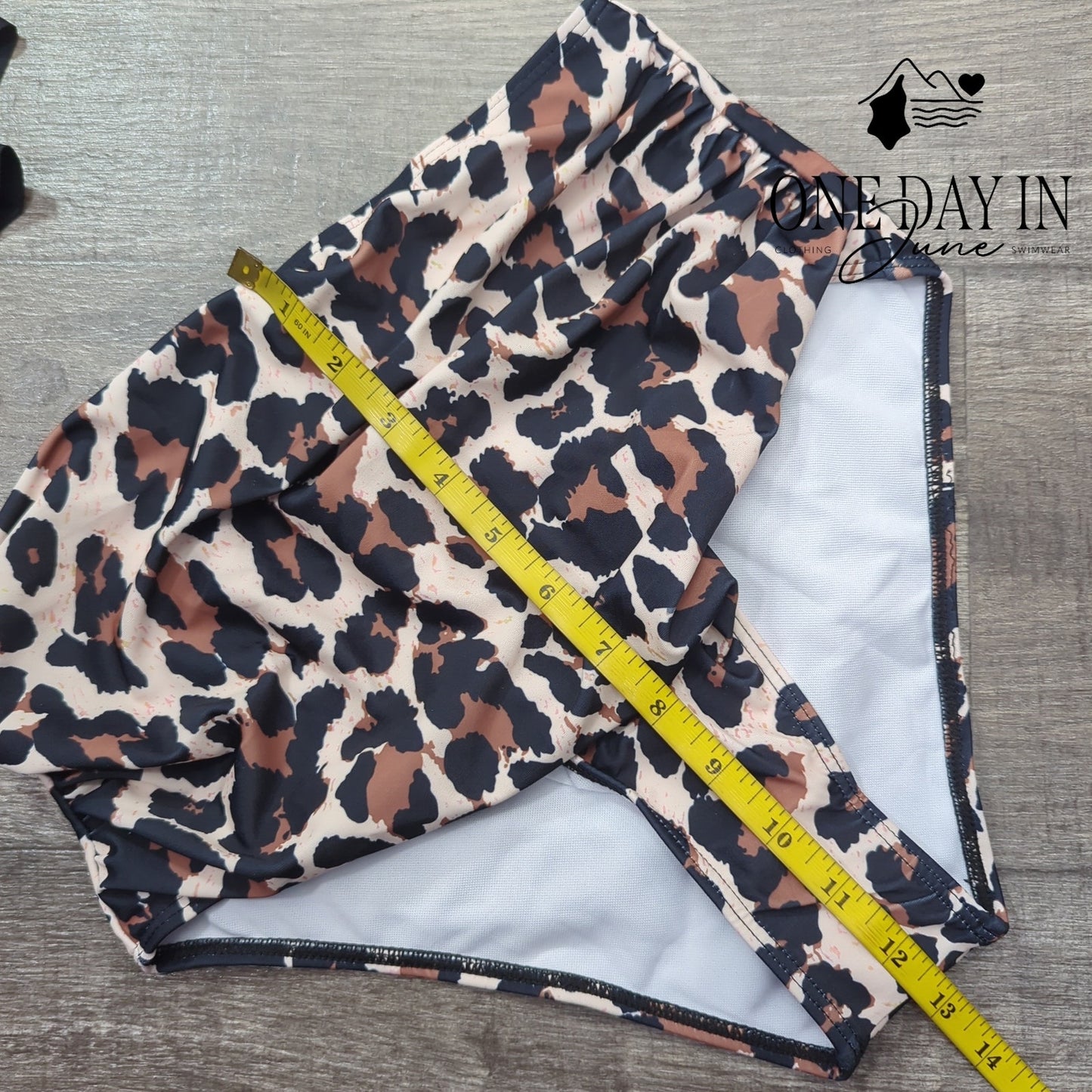 Adisputent Flounce High Waist Bikini Swimsuit Size S