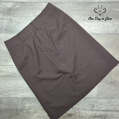 Banana Republic Wool Pencil Skirt Brown NWT Career Workwear $78 Size 6