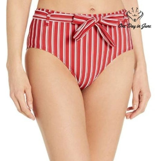Ella Moss High Waist Knot Front Bikini Bottom Swimsuit Size S