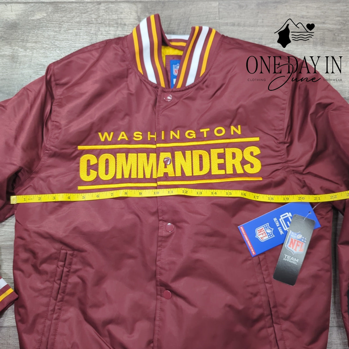 NFL Washington Commanders Ultra Game Burgundy Full Snap Jacket NWT $130 Size S