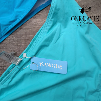 Yonique One Shoulder One Piece Swimsuit Size XL