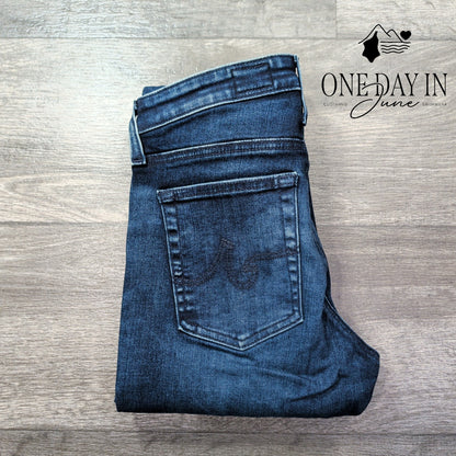 AG Adriano Goldschmied Prima Ankle Cigarette Jeans NWT $215 Blue Size 4 (27)