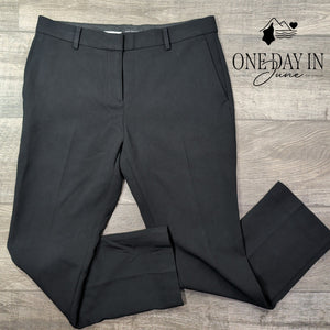 Ann Taylor The Sophia Mid Rise Straight Leg Dress Pants Black NWT Size 10P