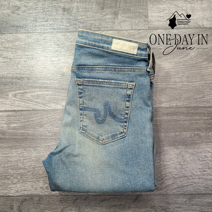 AG Adriano Goldschmied Faye Mid Rise Cigarette Jeans Blue NWT Size 4 (27)
