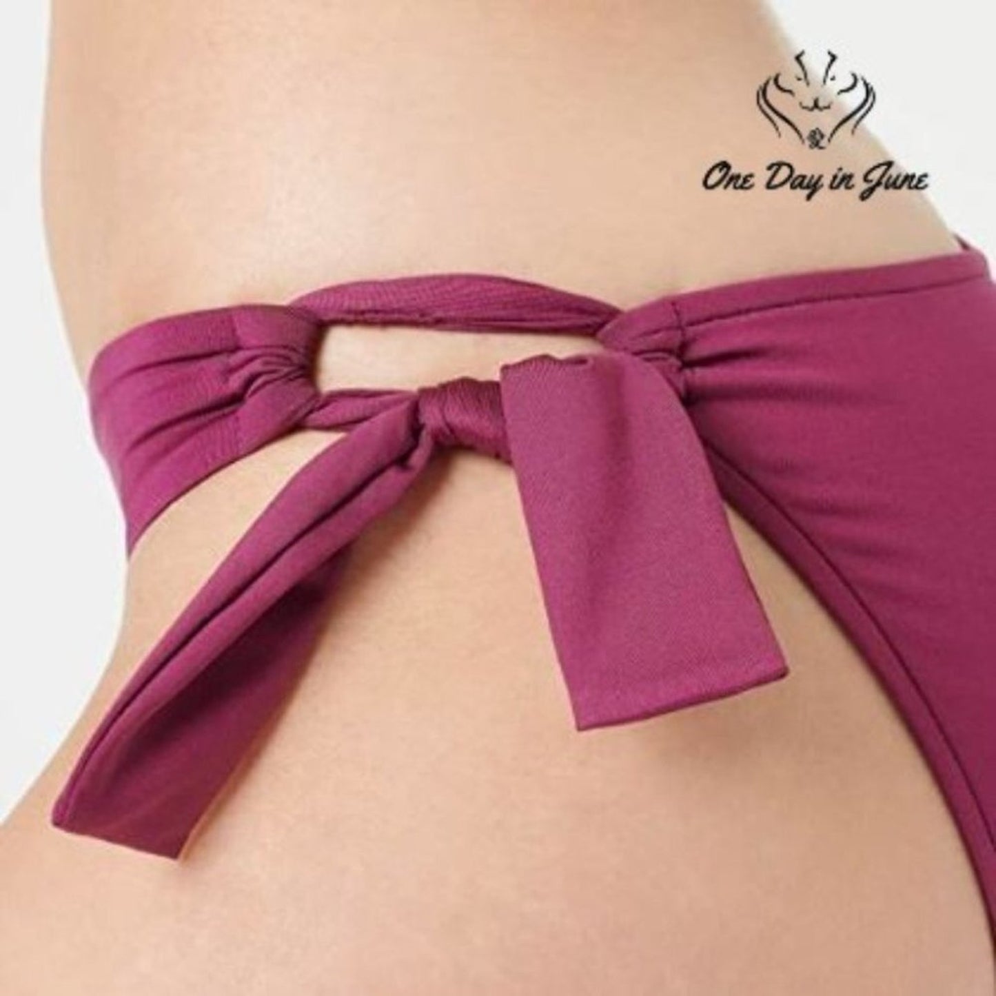 Seafolly Women's Standard Twist Tie Side Bikini Bottom Swimsuit Size 4