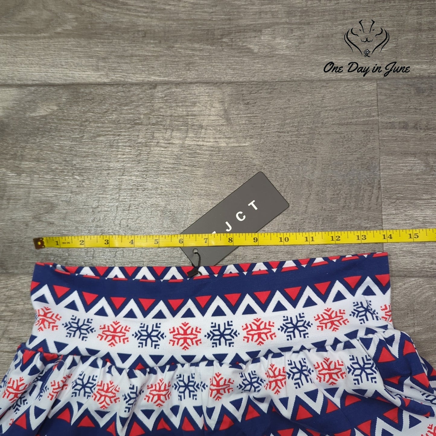 ZJCT Winter Snowflake Pajama Pants Red White Blue Fair Isle NWT Size L