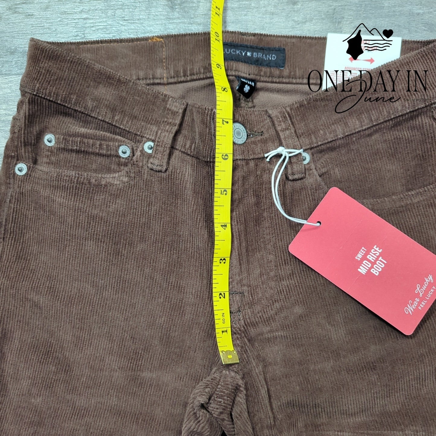 Lucky Brand Sweet Mid Rise Boot Corduroy Pants Size 00
