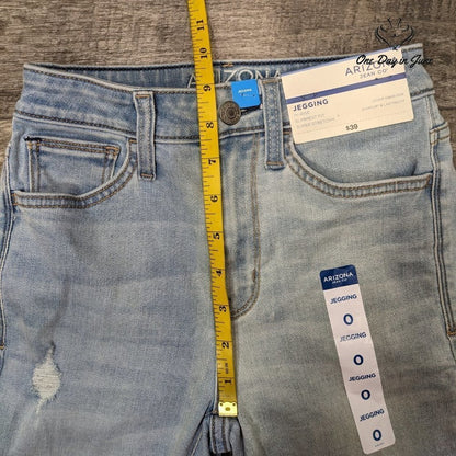 Arizona Jean Co. Juniors High Rise Jegging Jeans Size 0