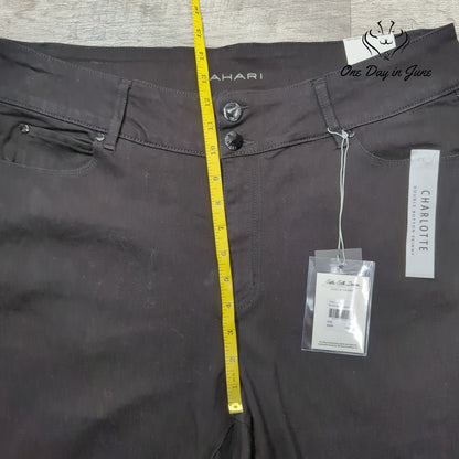 Tahari Plus Size Charlotte Double Button Skinny Jeans Size 18W
