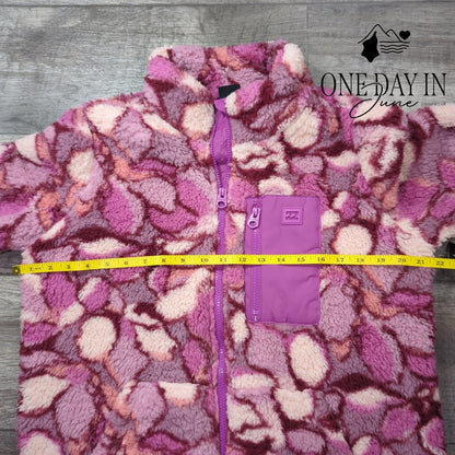 Billabong Full Zip Fleece Sherpa Jacket Size M