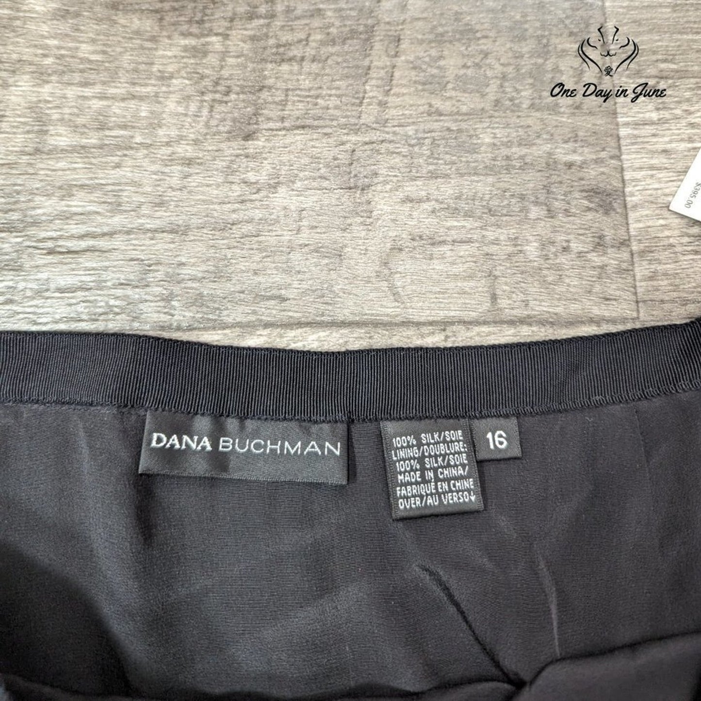 Dana Buchman Silk Beaded Lined Skirt Size 16