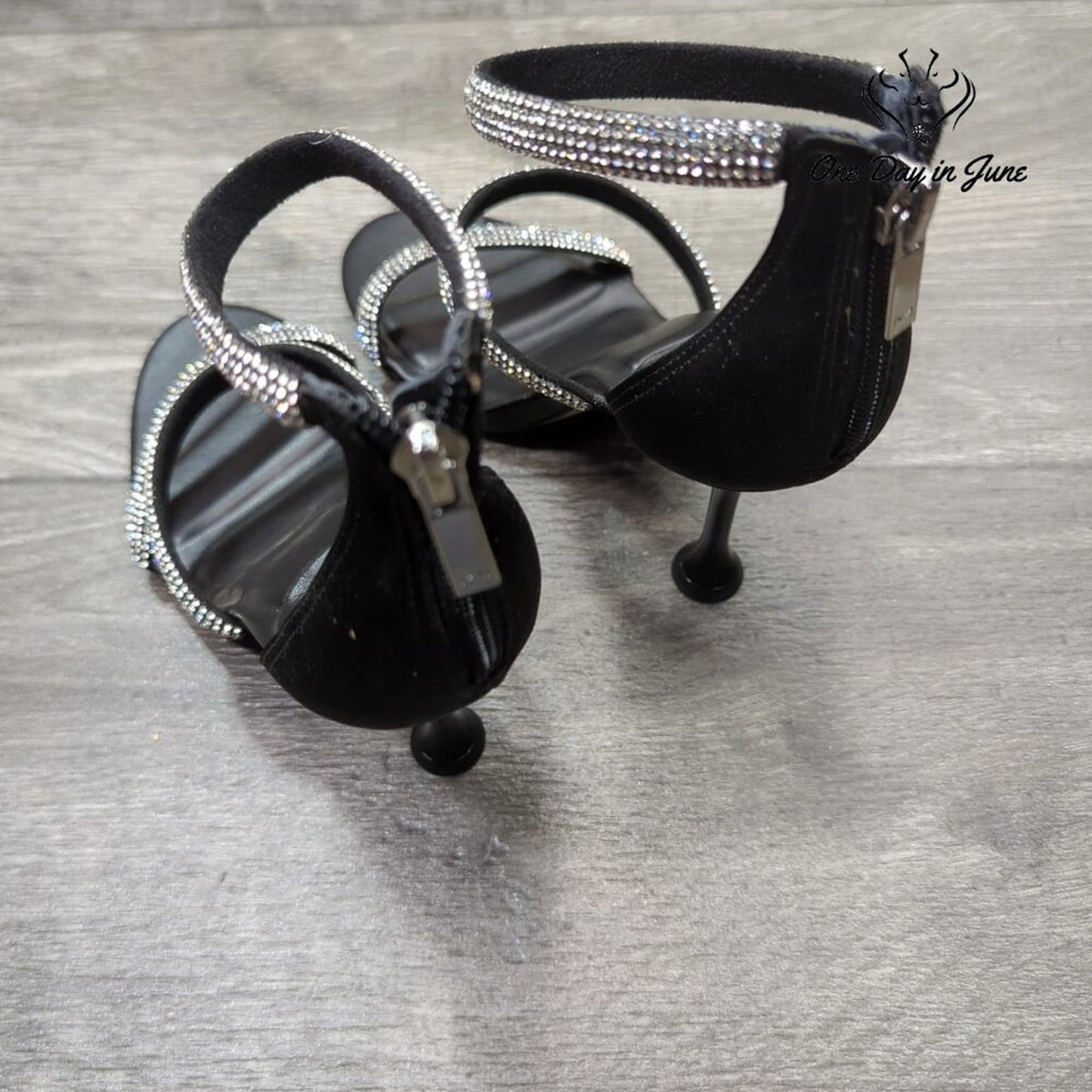 Marc Fisher Jeweled Ankle Strap Heels Size 5.5
